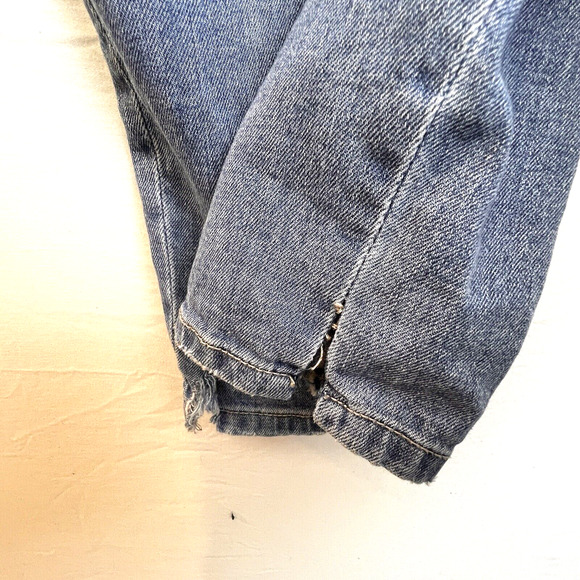 Forever 21 Overalls Women's 24 Light Wash Pants Denim Distressed Skinny Outdoors - Picture 8 of 9
